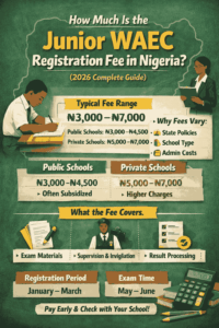 How Much Is The Junior Waec Registration Fee