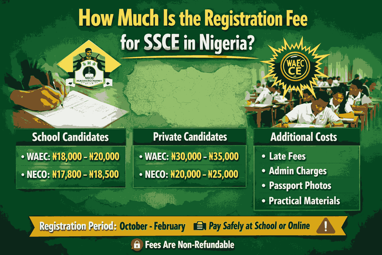 Ssce Sample How Much Is the Registration Fee for SSCE in Nigeria? (Complete 2026 ...