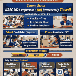Is The Waec 2026 Registration Closed
