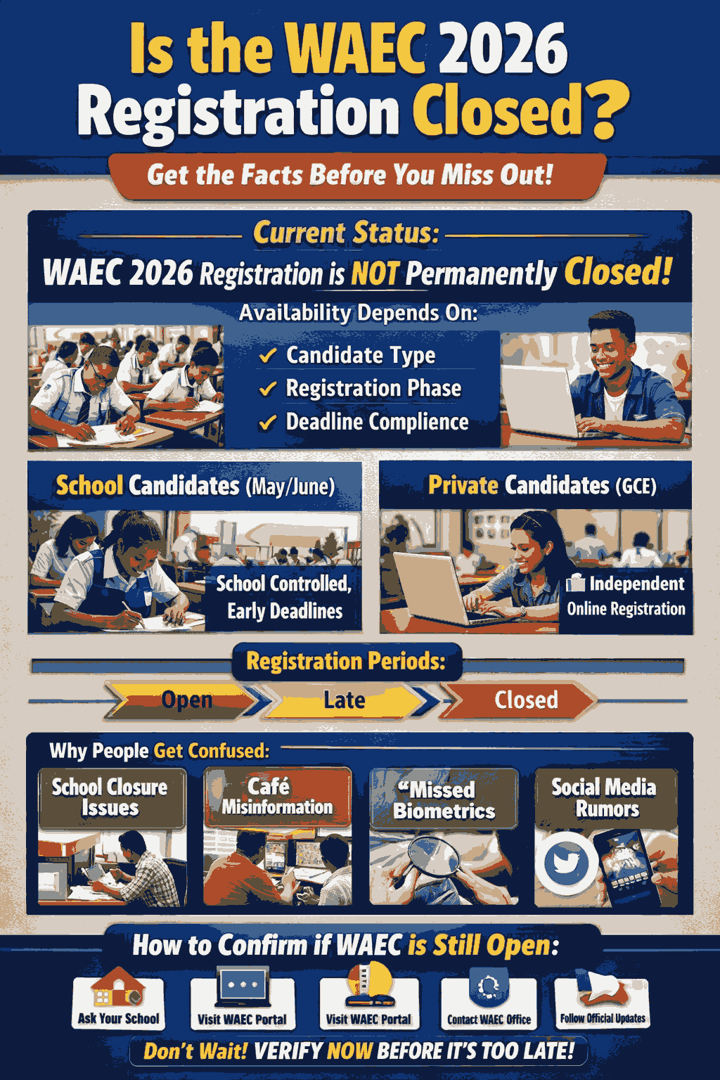 Is The Waec 2026 Registration Closed