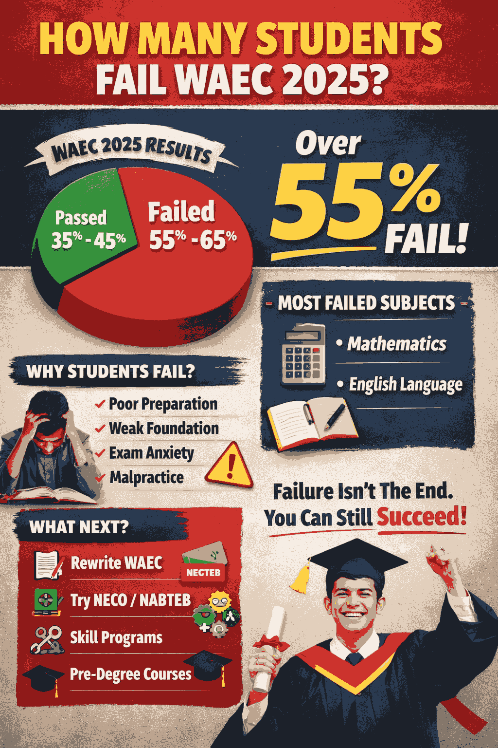 How Many Students Fail Waec 2025