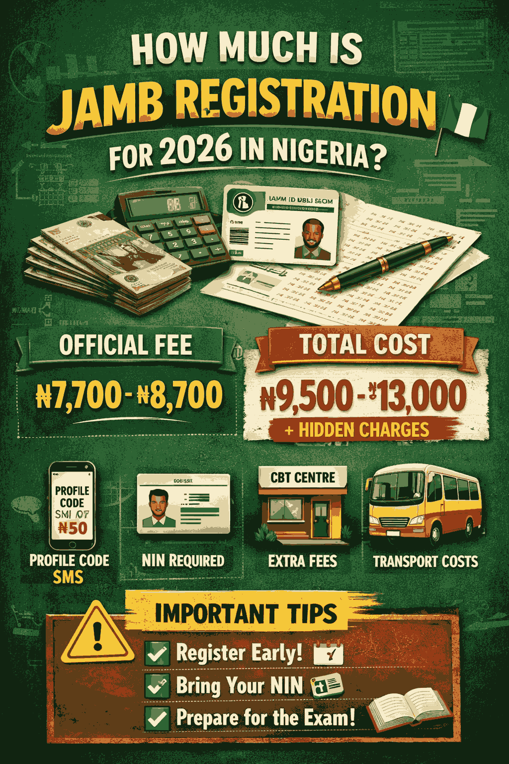 How Much Is JAMB Registration for 2026 in Nigeria