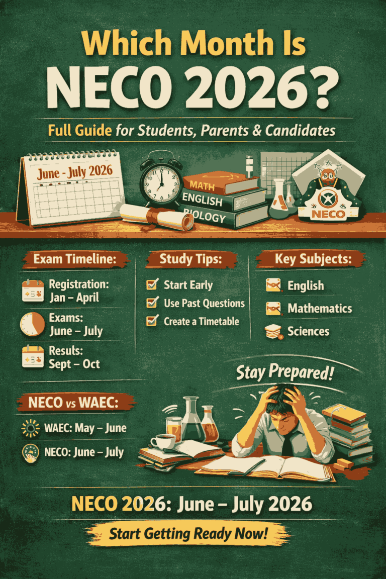 Which Month Is NECO 2026? Full Guide for Students, Parents, and Candidates