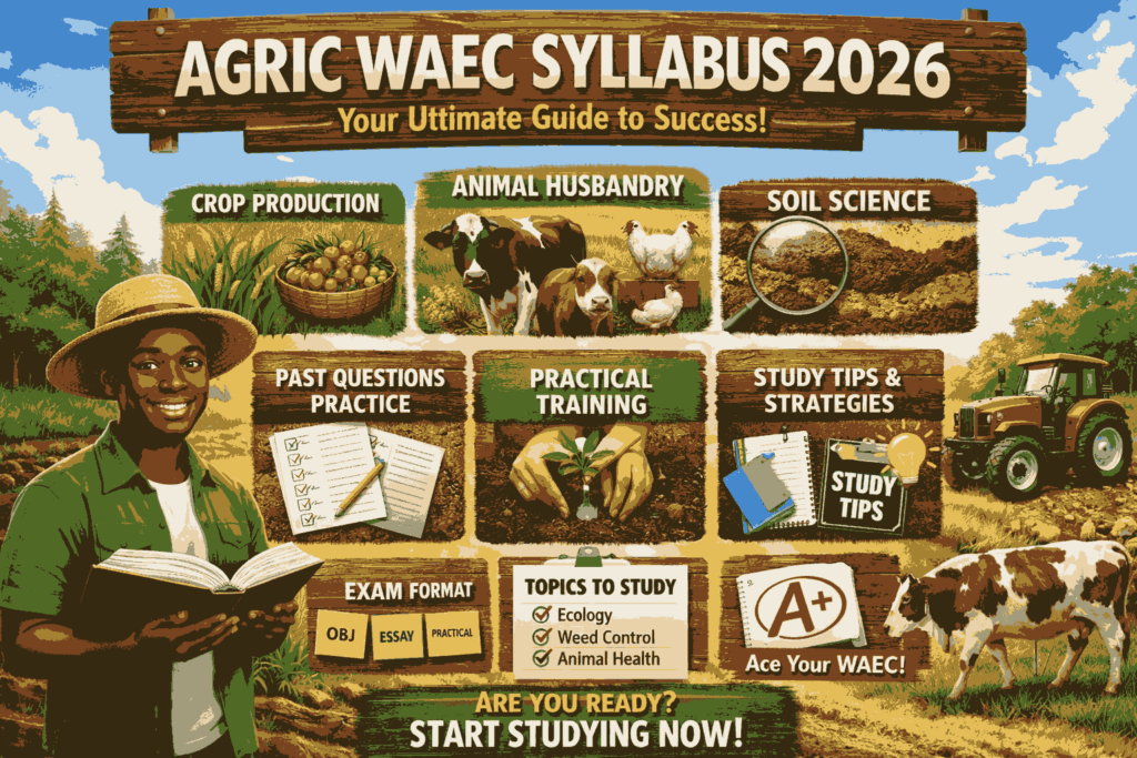 AGRIC WAEC SYLLABUS 2026: COMPLETE GUIDE FOR STUDENTS, TOPICS, AND SUCCESS STRATEGIES