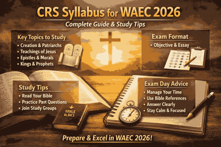 CRS Syllabus for WAEC 2026: Complete Guide, Topics, and Study Strategy
