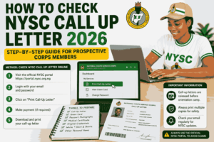 How to check NYSC call up letter 2026