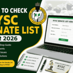 How to Check NYSC Senate List for 2026: Complete Step-by-Step Guide