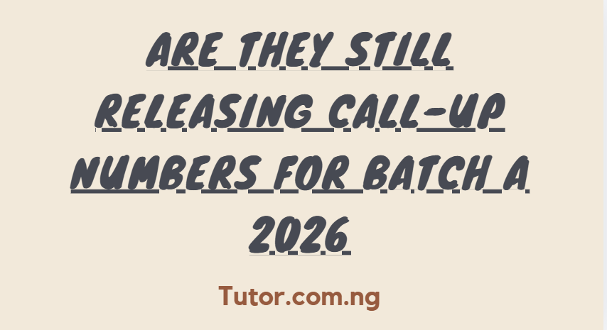 Are They Still Releasing Call-Up Numbers for Batch A 2026? Everything You Need to Know Right Now