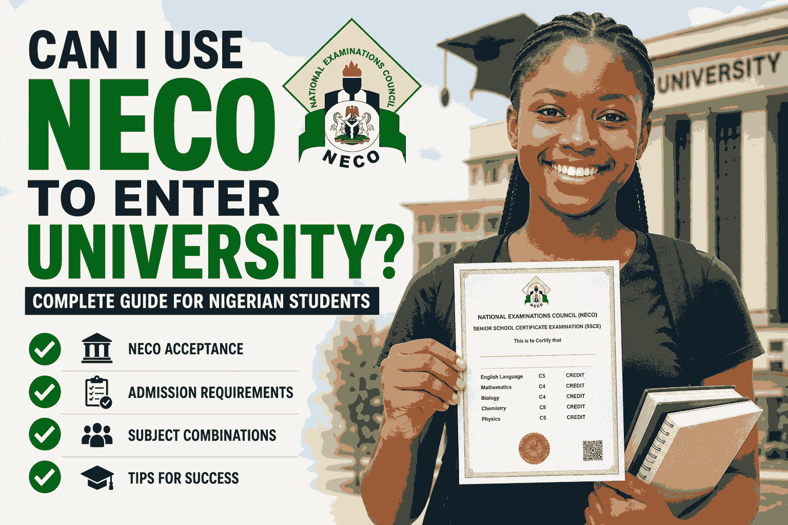 Can I Use Neco To Enter University