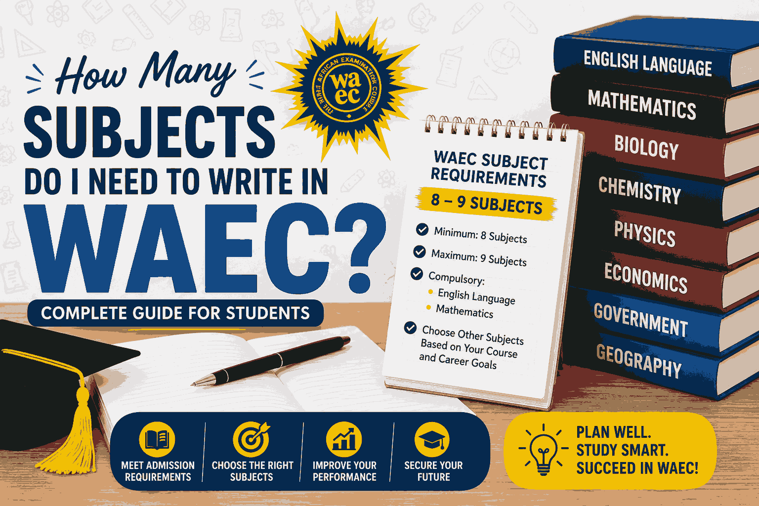How Many Subjects Do I Need To Write In Waec