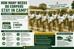 How Many Weeks Do Corpers Stay in Camp? Full NYSC Orientation Camp Guide