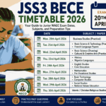 JSS3 BECE Timetable 2026: Complete Guide to Junior WAEC Exam Dates, Subjects, Preparation Tips, and Latest Updates