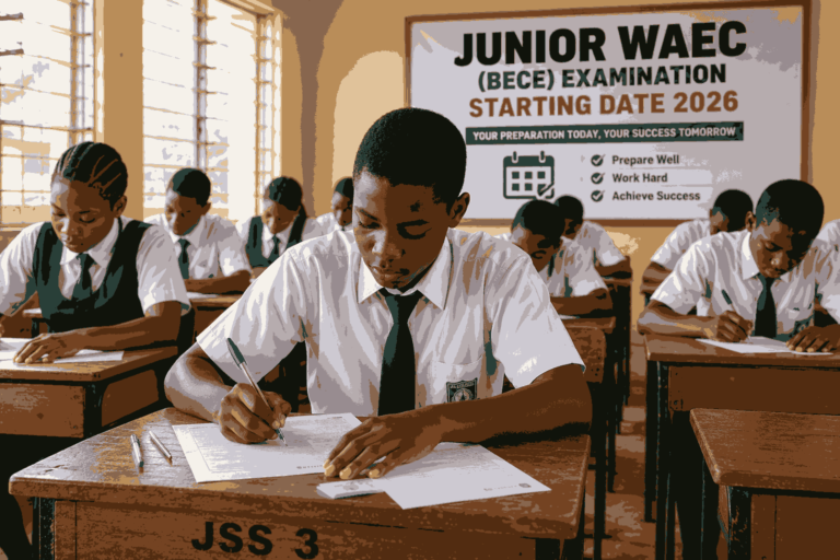 Junior WAEC Starting Date 2026: Complete Guide for Students and Parents
