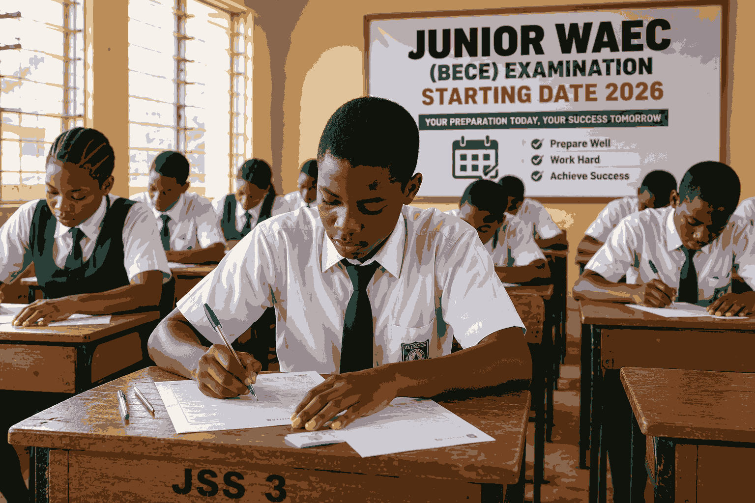 Junior Waec Starting Date 2026