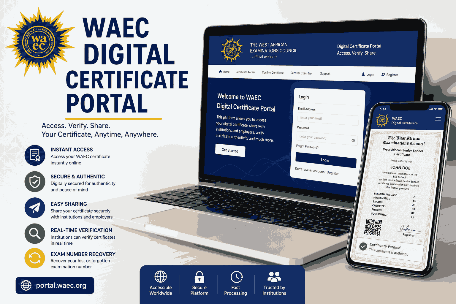 Waec Digital Certificate Portal