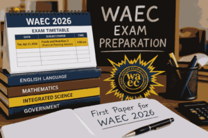 What Is The First Paper For Waec 2026