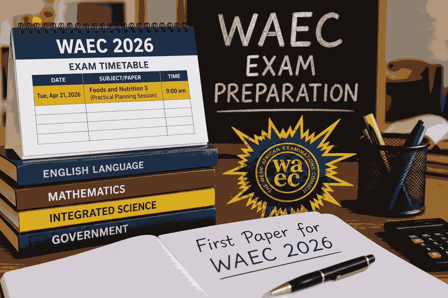 What Is The First Paper For Waec 2026