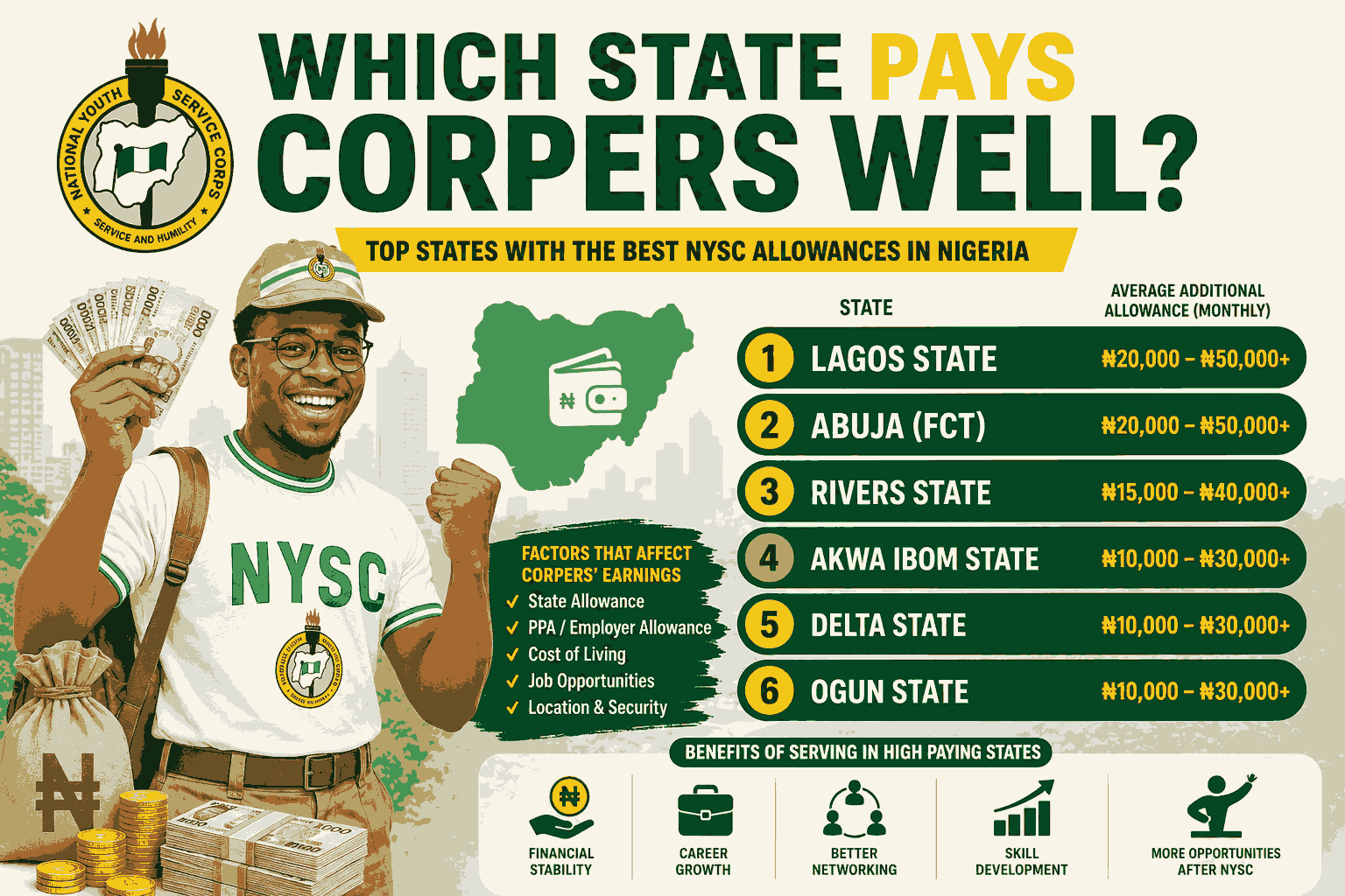 Which State Pays Corpers Well