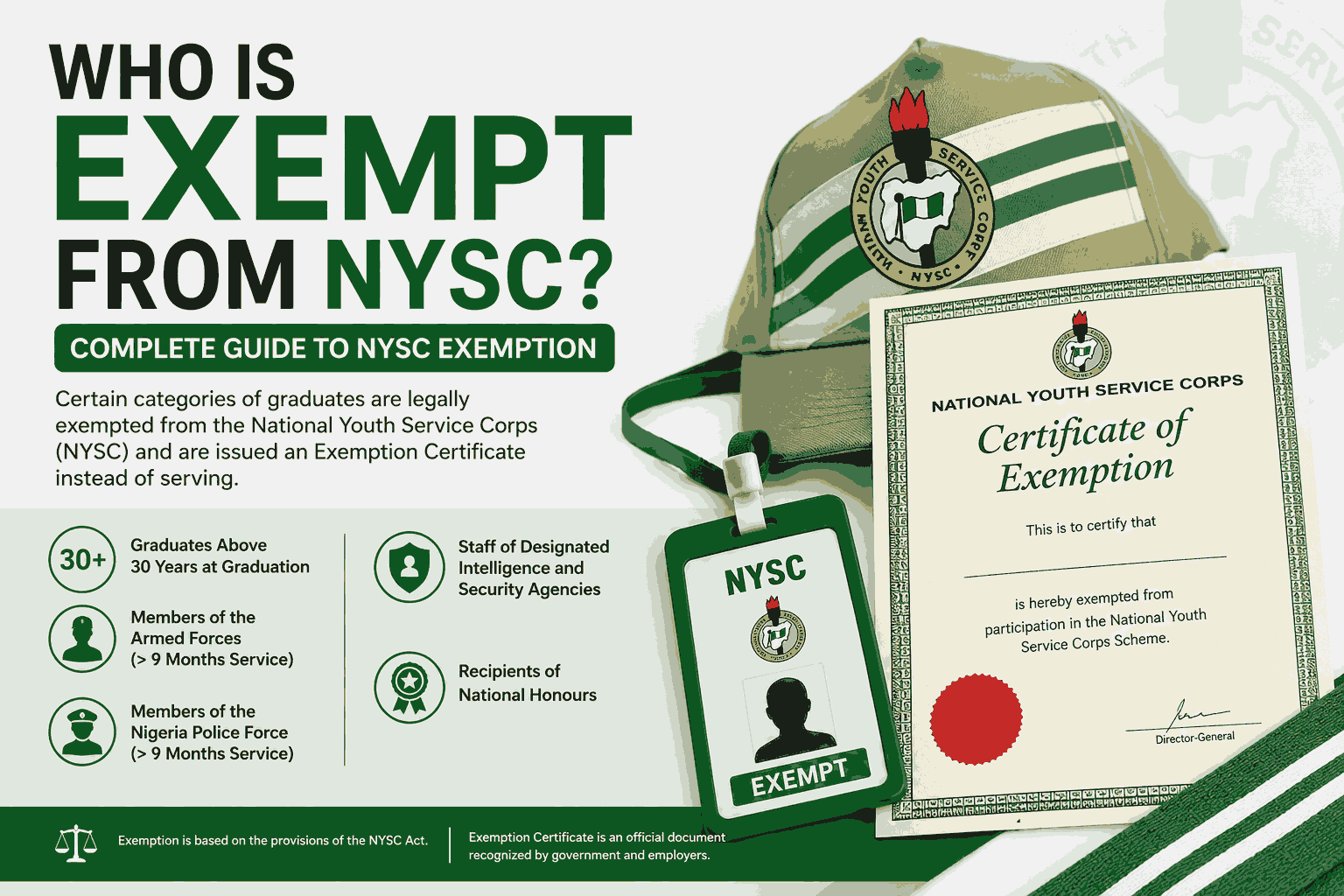 Who Is Exempt From Nysc